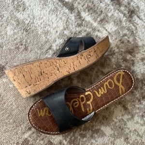 Sam Edelman cork wedge sandals